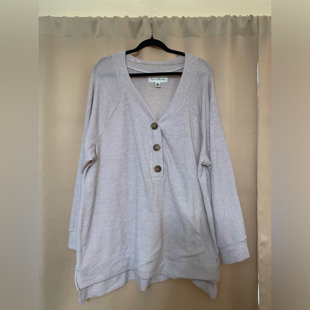 Beautiful pastel pink blouse 3x